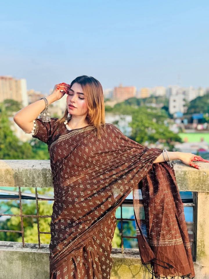 Aarong Printed Cotton Saree