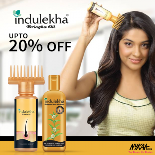 Indulekha Bringha Hair Oil Selfie Bottle, 100Ml