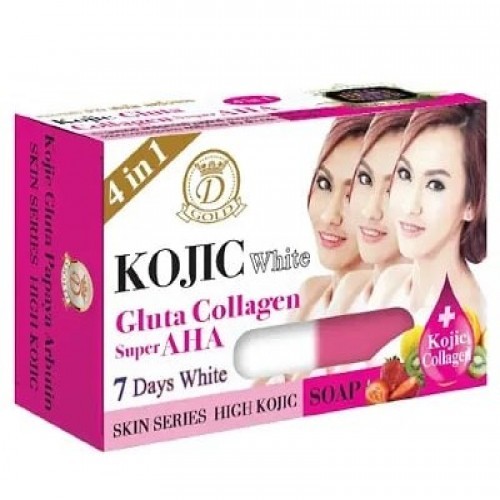 D-Ne Nano Kojic White Gluta Collagen Super AHA Soap 160gm