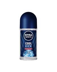 Nivea Men Roll On 50ml Cool Kick Extra Dry Cool Blue 48Hour Deodorant