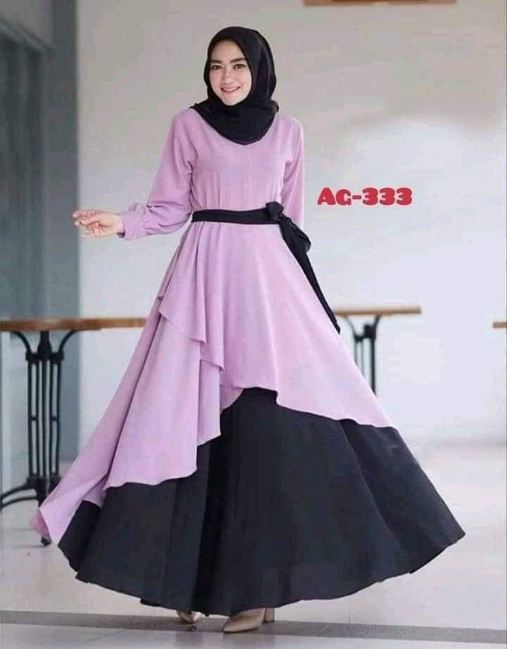 Dubai Cherry Borka with Hijab For Women