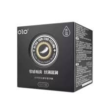 OLO Condom Ultra Thin Zero Feelings Condoms Black 10pcs