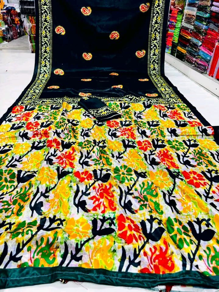 Batik print saree New Women