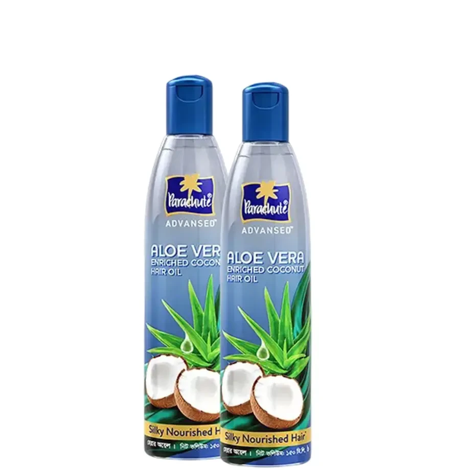 Parachute Hair Oil Advansed Aloe Vera Enriched Coconut 150ml Pack of 2 (150ml x 2)