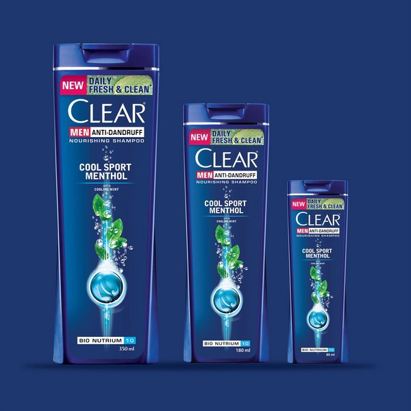 Clear Men Shampoo Cool Sport Menthol Anti Dandruff 450ml/ 330ml/ 170ml | Bangladesh