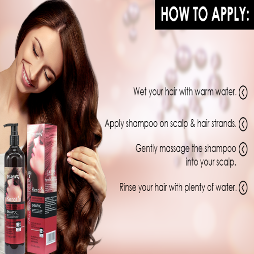 Keratin Nutrition Shampoo for Smooth & Moisturized Hair 900ml