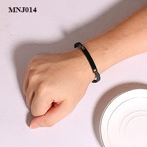 Men's Black Stainless Steel Bracelet