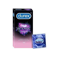 Durex Intense Condoms for Her Dotted and Ribbed Condom with Desirex Gel | 10pcs Pack