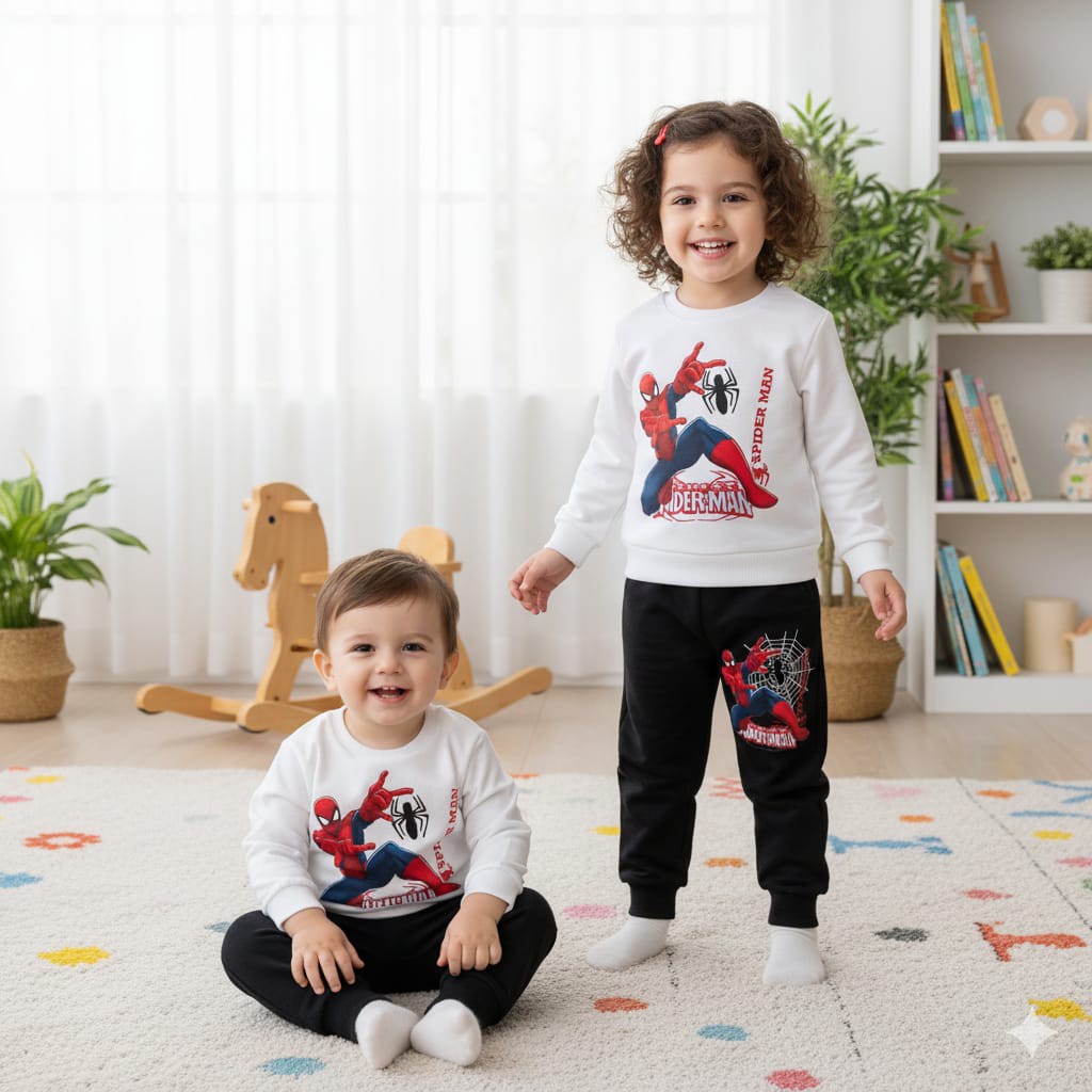 Kid’s Winter Sweatshirt & Bottom Set – Soft & Trendy