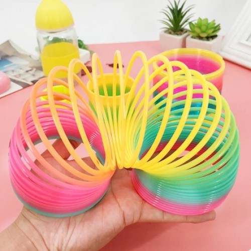 Classical Colorful Magic Rainbow Spring Toy For Kids 3 pcs Combo 1 packet