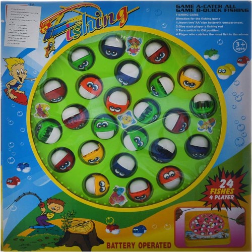 Fishing Fish Game Kids Toy (24 Fishes, 4 Players)