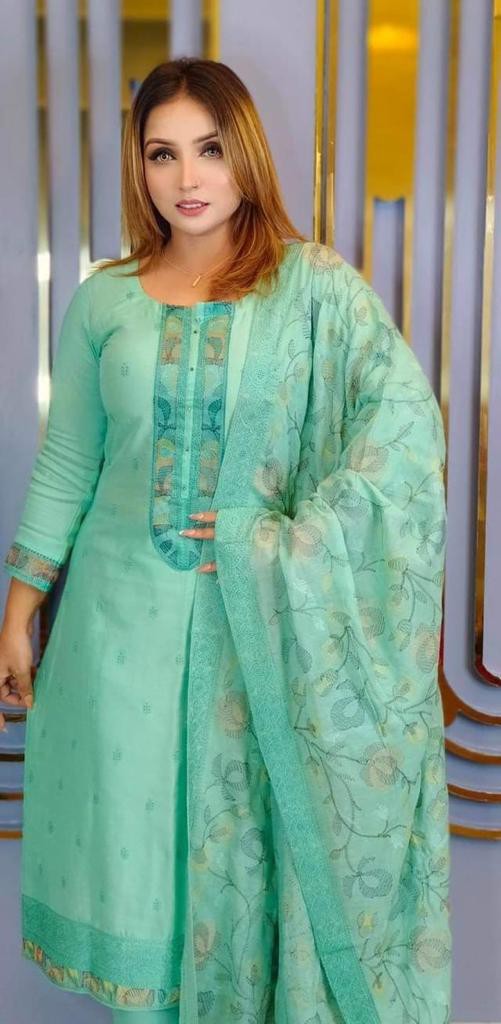 Premium cotton computer printed Boyel fabrics 3 Piece -(25)