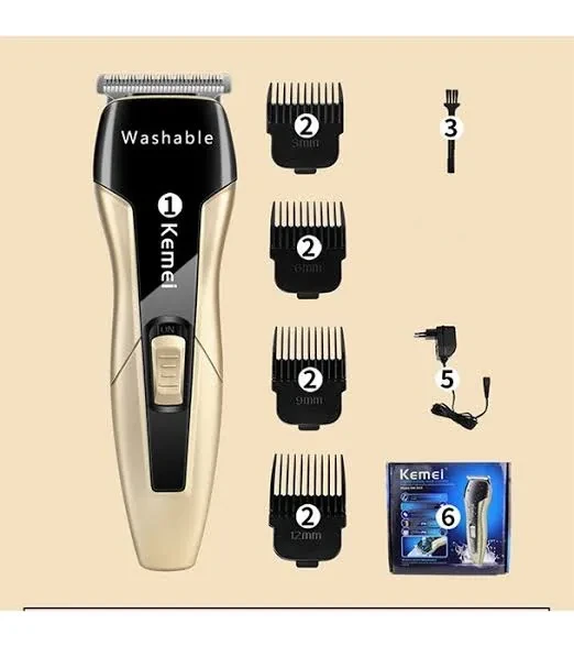 Kemei KM-5015 Professional High Quality Washable Hair Clipper
