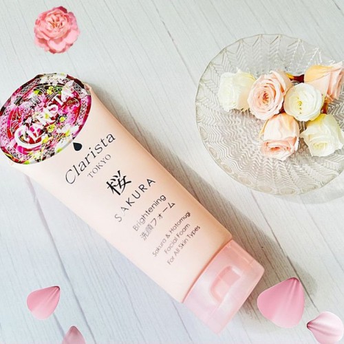 CLARISTA TOKYO SAKURA & HATOMUGI FACIAL FOAM 130g