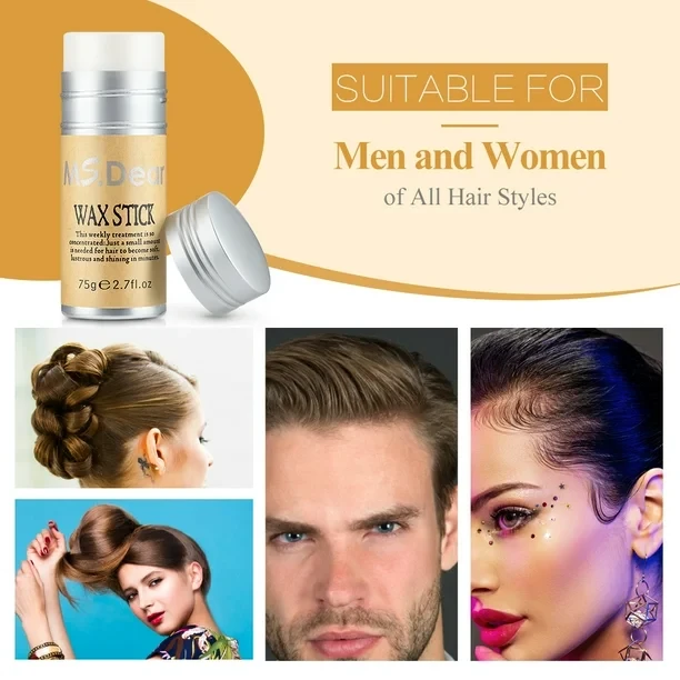 IKT Hair Wax Stick 75g for Both Men & Women for Damaged Hair Frizz Control Long Lasting Time-saving Styling Solution for Unisex