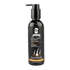 Muuchstac Herbal Shampoo with Inbuilt Conditioner 182ml Anti dandruff & anti Hairfall, Helps grow long hairs, No SLS, Silicone and Paraben