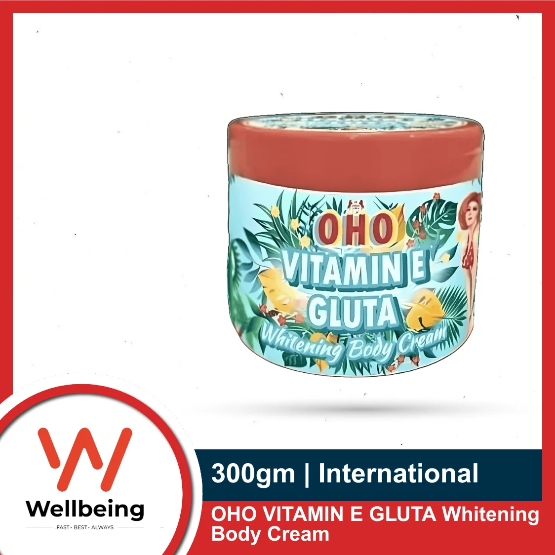 OHO VITAMIN E GLUTA Whitening Body Cream – 300gm
