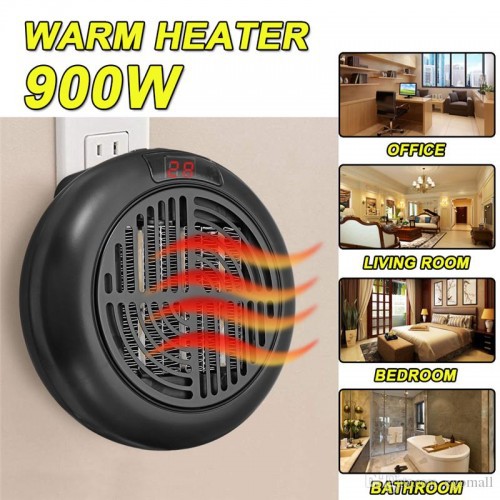 900W Portable Electric Warm Air Heater with remote Control