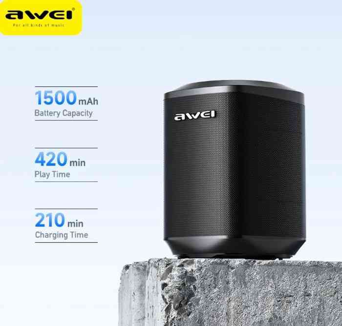 AWEI Y379 5W Mini Portable Outdoors Bluetooth Speaker