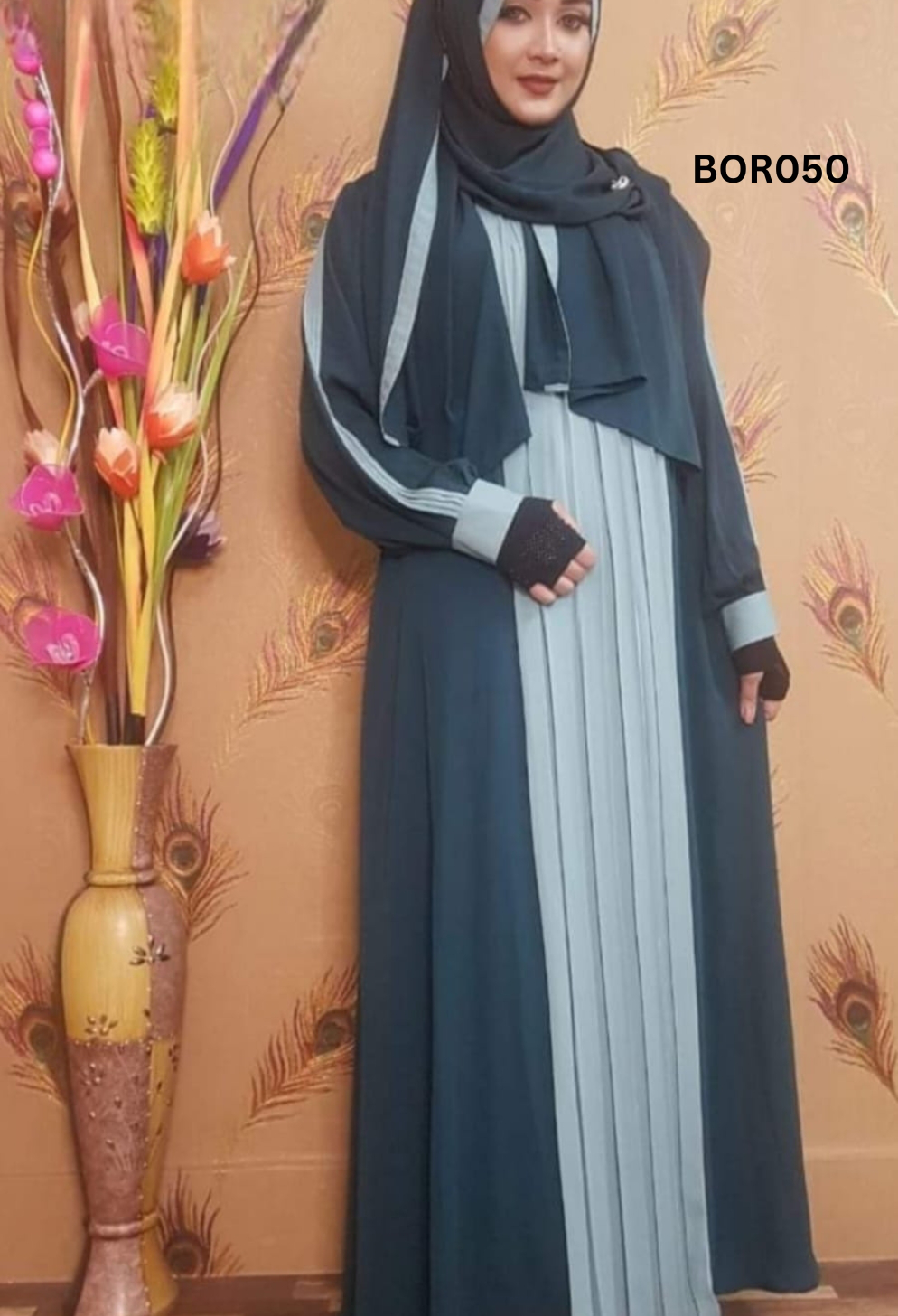 Women Attractive High-Quality Borka Fabric Abaya Set