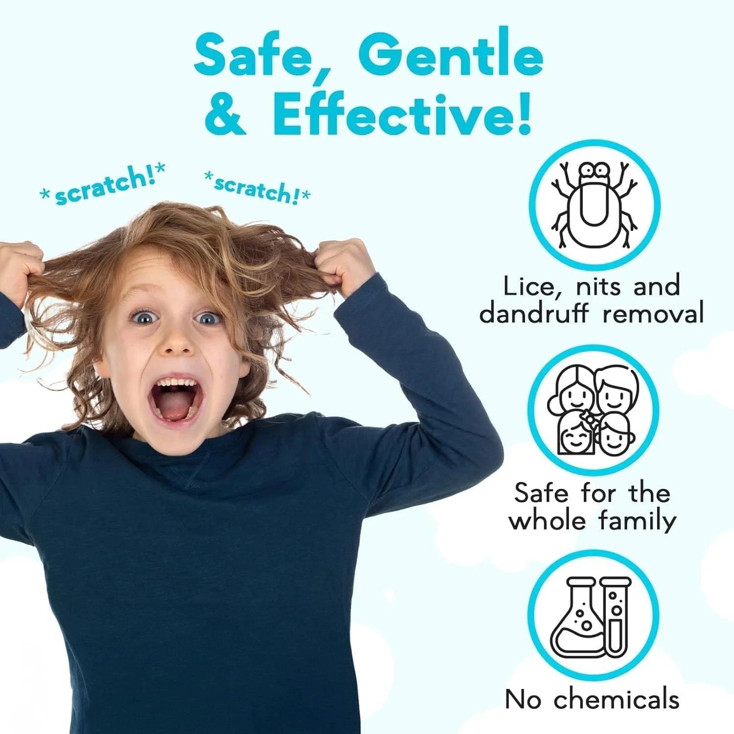 1Pcs Head Lice Comb Ukun Chiruni For All Type Hair