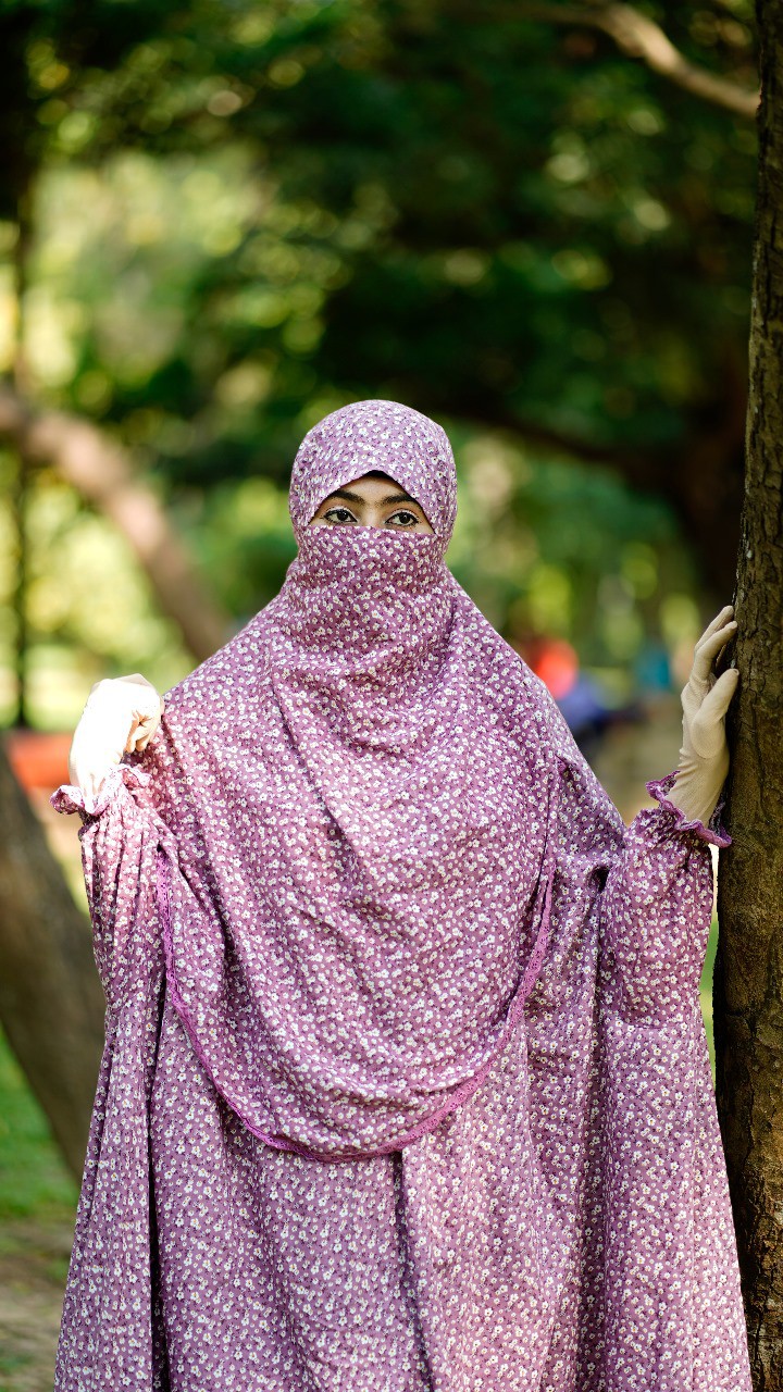 Soft Linen Khimar For Ladies