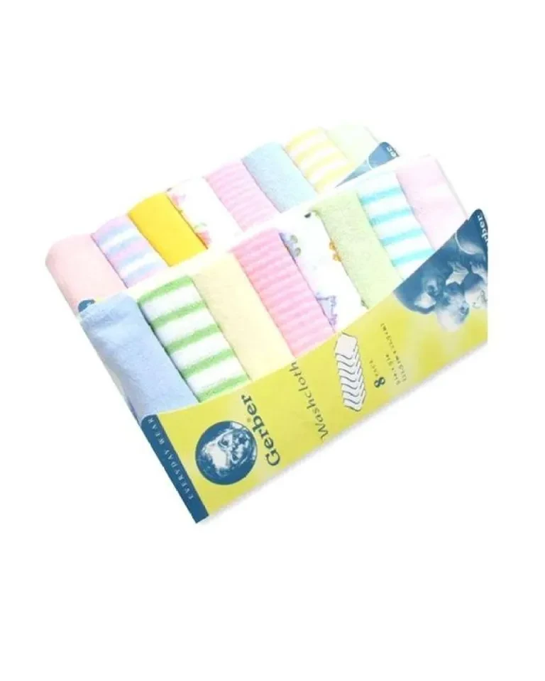 Baby Small Square Towels | 8pcs