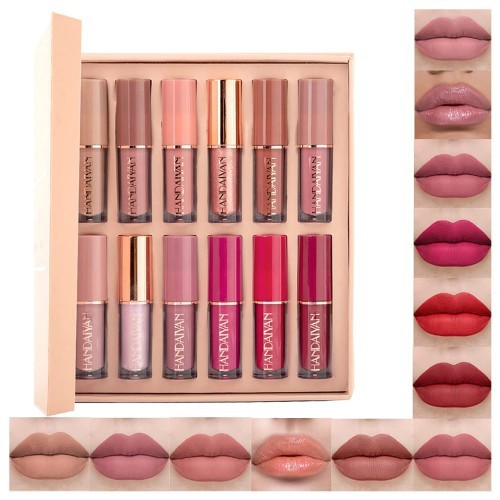 HANDAIYAN 12 Colors Lipstick Set Lasting Matte