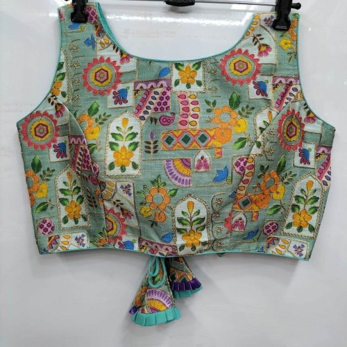 Indian sleeveless blouse 01