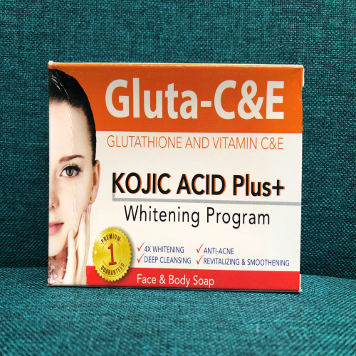 Gluta-C&E Glutathione And Vitamin C&E Kojic Acid Plus Whitening Face and Body Soap-135gm