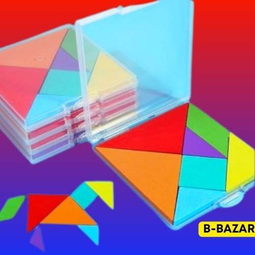 Tangram (w002) Colorful Tangram Wooden Puzzle Toy
