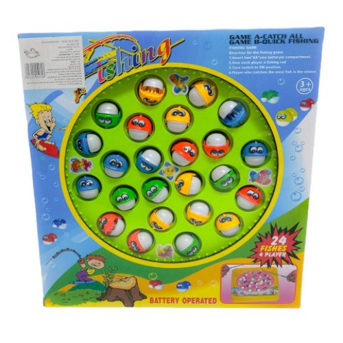 Fishing Fish Game Kids Toy (24 Fishes, 4 Players)