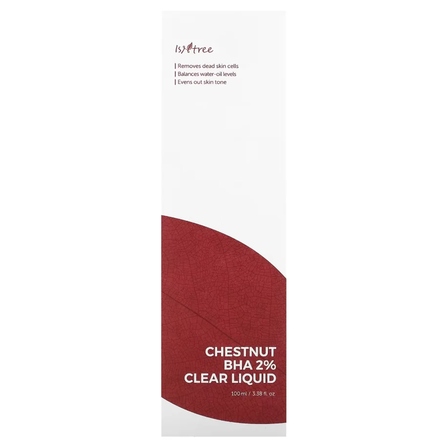 ISNTREE Chestnut BHA 2% Clear Liquid 100ml | Mild Exfoliant | Pore Tightening | Removes Dead Skin Cells | Korean Skincare