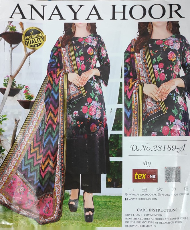 ANAYA HOOR Rigging Digital printed cotton 3 Piece-(13)