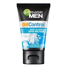 Garnier Men Facewash Turbo Light Oil Control White + Super Duo Foam 100ml | Indonesia