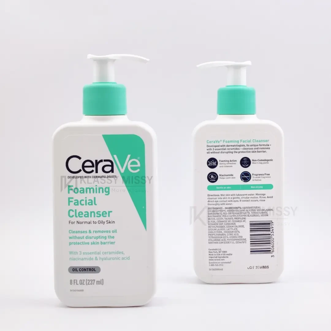 Cerave Foaming Cleanser For Normal To Oily Skin 236ml (Made in UK)