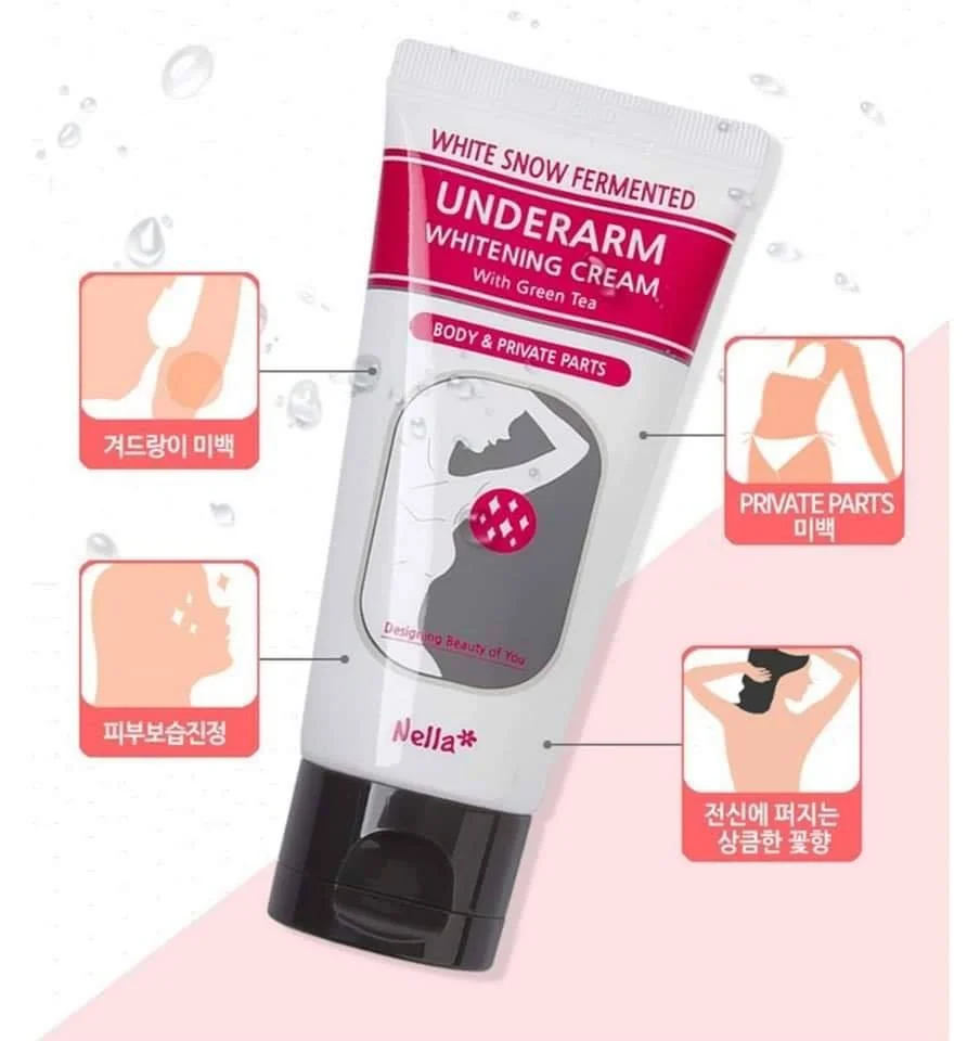 Nella White Snow Fermented Underarm Whitening Cream With Green Tea 50ml
