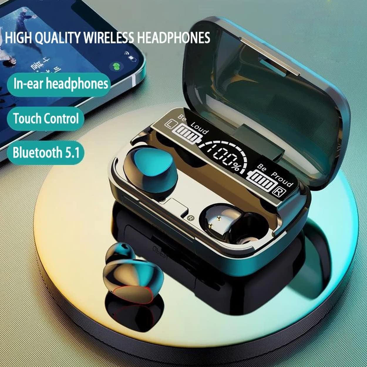 M10 Wireless Earbuds Bluetooth V5.1 TWS price in Bangladesh