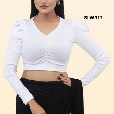 White Color Full Sleeve Fashionable Blouse For Women