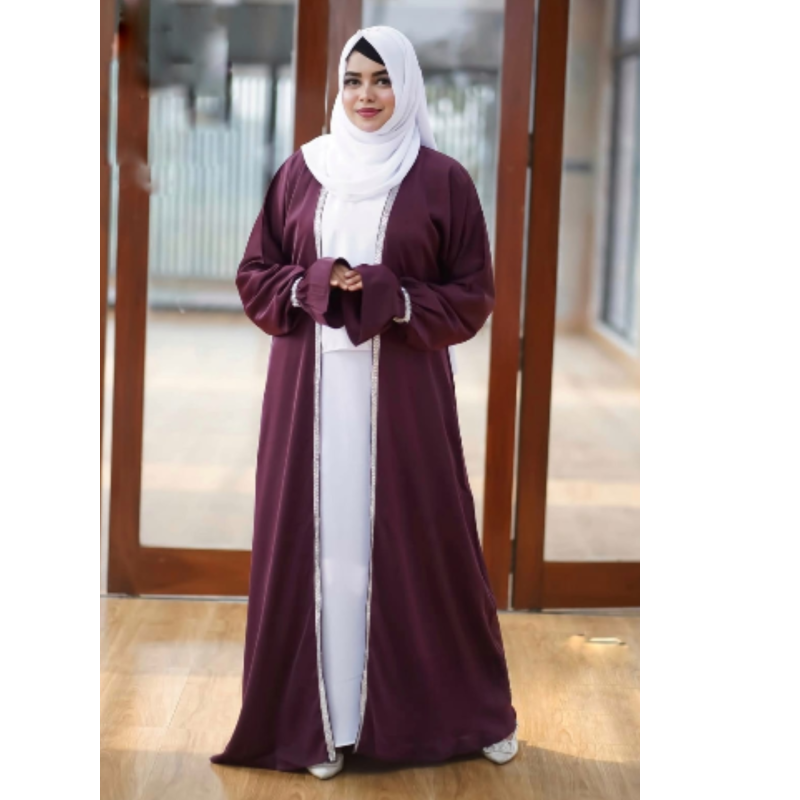 Borka Set with Koti Inner and Hijab -(11)