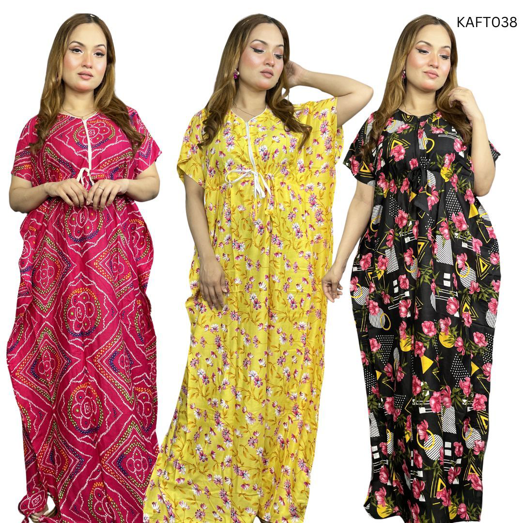 Long Kaftan Maxi Combo Pack of 3 (1)