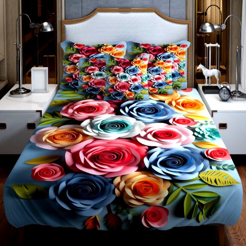 China Premium 3D Design Bed Sheet-(6)