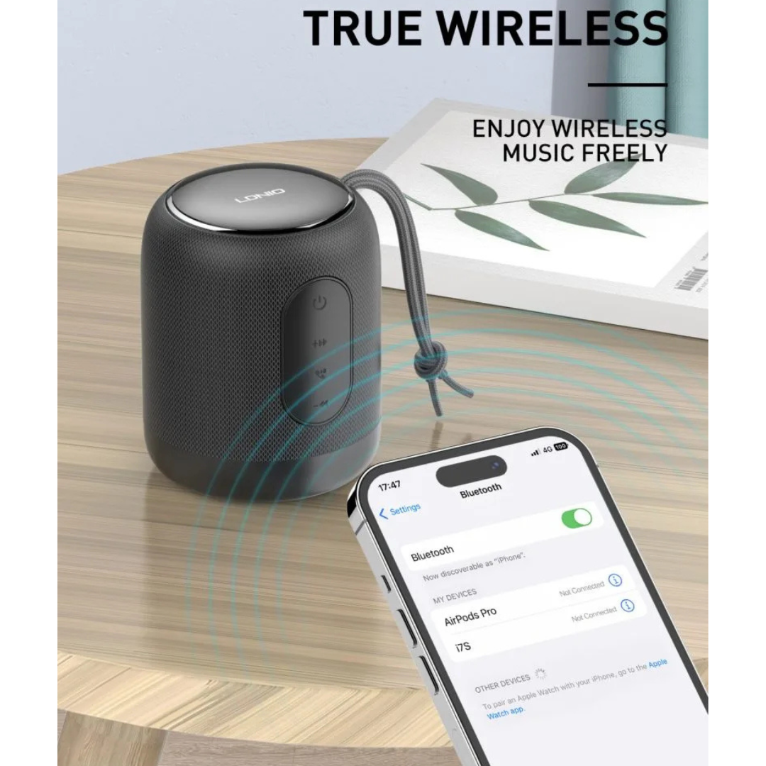 LDNIO Bluetooth Speaker BTS12 – Black Color