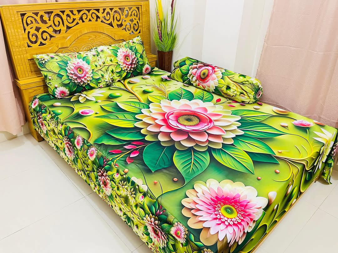 China Premium 3D Design Bed Sheet -(12)