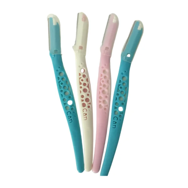 Keli 4pcs New Fashion Women Body Hair Razor Blade Shaver with lid Eyebrow Trimmer