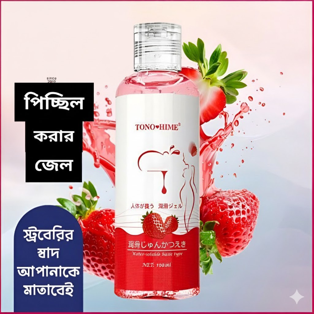 TONO HIME Strawberry Flavor Water Based Lubricant Gel 100ml