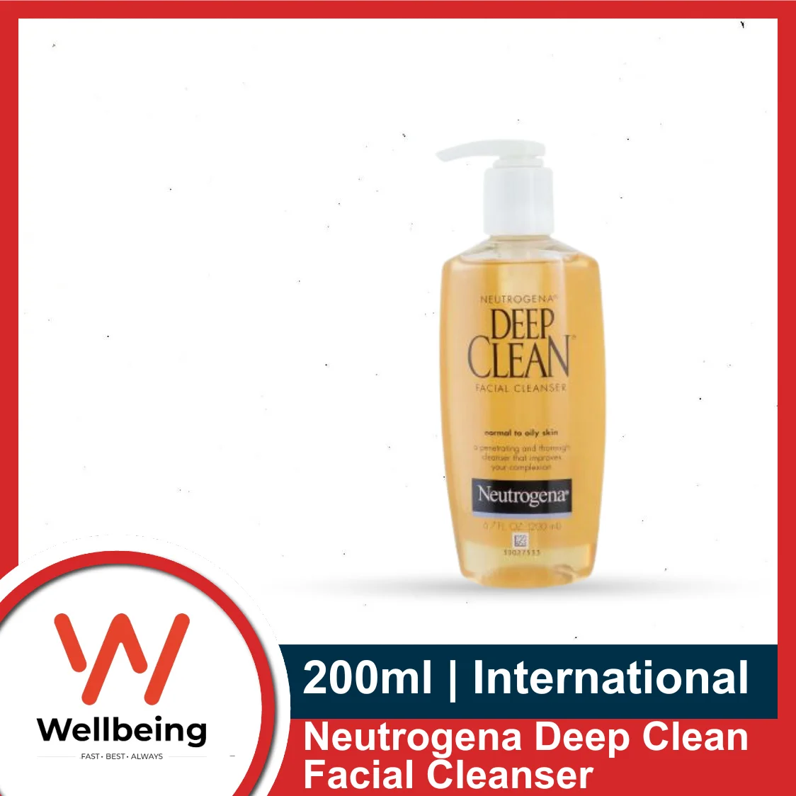 Neutrogena Deep Clean Facial Cleanser Normal to Dry Skin 200ml | India