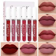 CmaaDu 6 Pcs Set Liquid Matte Non-stick Cup Waterproof Lipstick Set