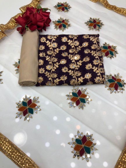 Noor Elegance Semi-Stitched Set