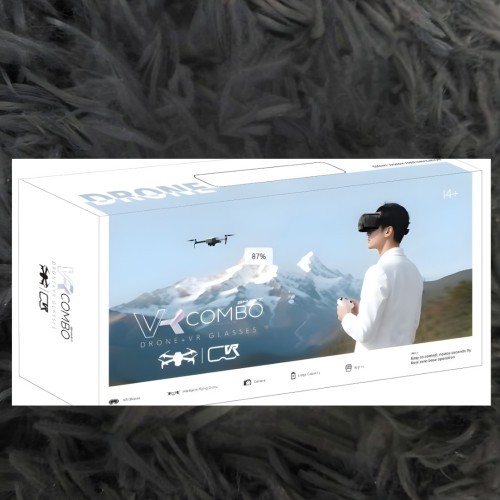 VR Combo Drone + VR Glasses | Smart FPV Drone with Virtual Reality Experience